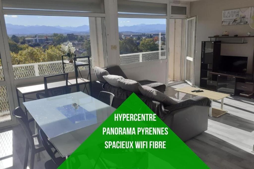 Cap Sud - 53M2- Vue Pyrenees- Hypercentre-Wifi Fibre -Nouvelle Literie Lejlighed Tarbes Eksteriør billede